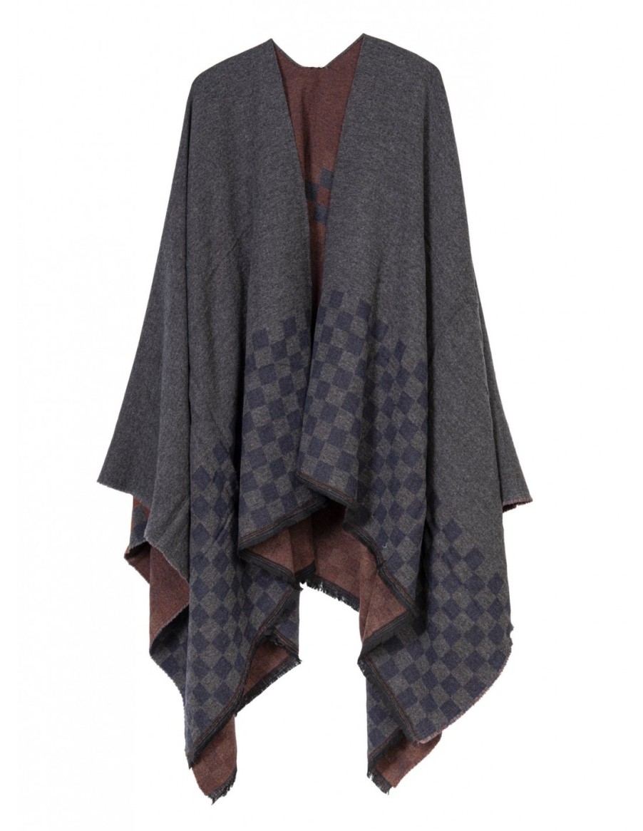 Mujer Santacana | Poncho Doble Cara Fst-Lb-610P