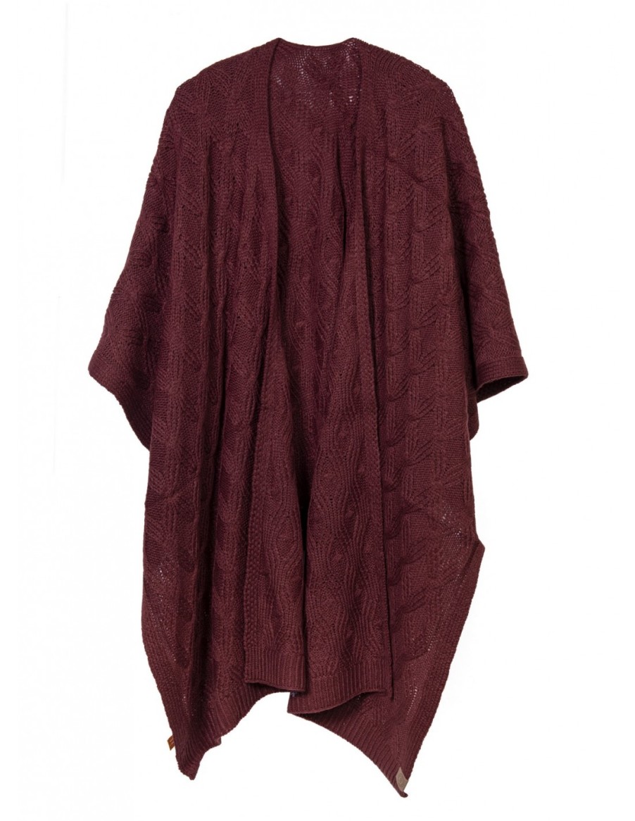 Mujer Santacana | Poncho De Punto Grueso Fst-Lb-606P