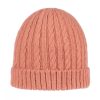 Mujer Santacana Gorros De Lana Y Cashmere | Gorro De Punto Trenzado De Lana Merino Y Cachemira St-Lcg-22