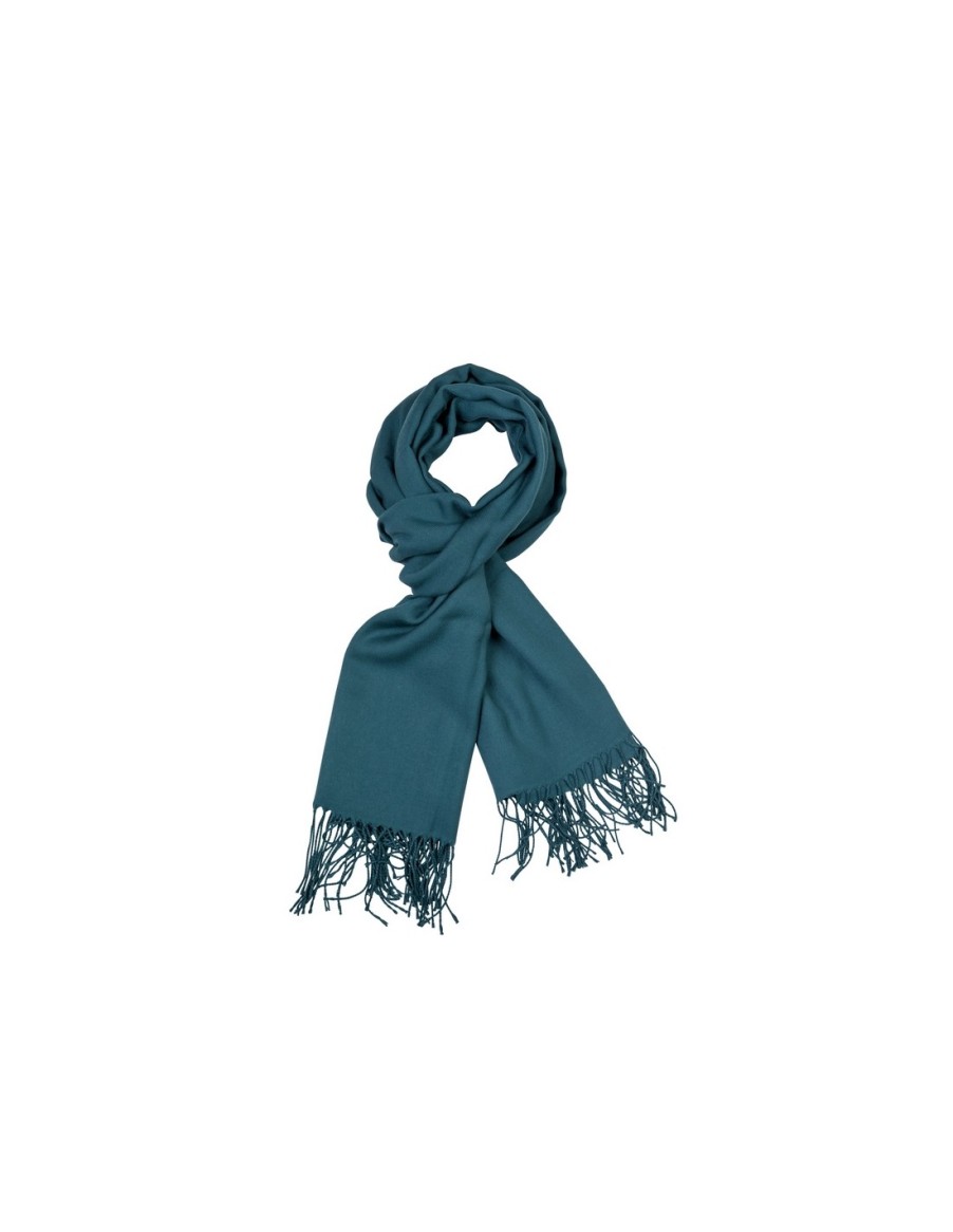 Mujer Santacana | Pashmina Lisa Con Flecos St-Lb-124